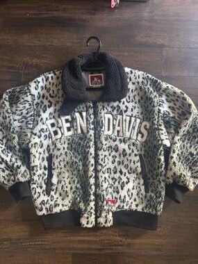 Rare Ben Davis Leopard Sherpa Jacket